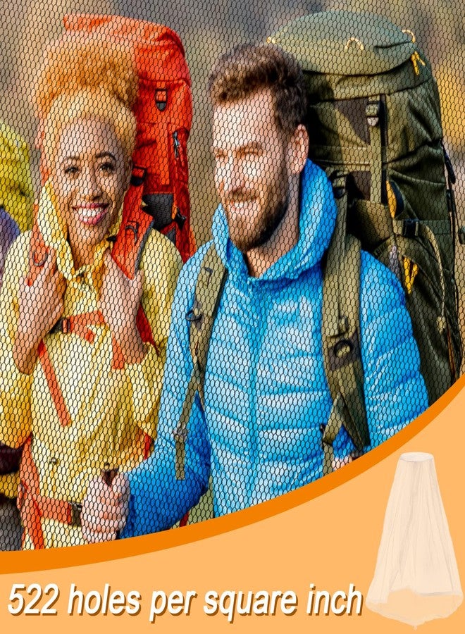 انفين غطاء رأس شبكي للحماية من البعوض والحشرات من أنفين، مناسب للصيد والتخييم والبستنة - غطاء وجه شبكي قابل للتهوية ومتوافق مع القبعات، يحمي من الحشرات الصغيرة والناموسيات (عبوة من 3 قطع، تصميم مطور من قطعة واحدة، أبيض) - Image 5